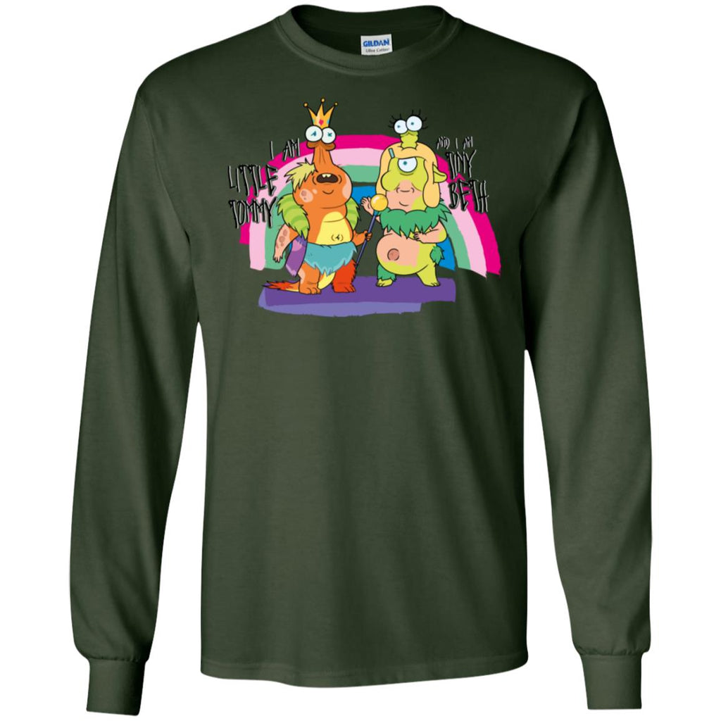 Rick And Morty Little Tommy And Tiny Beth Men Long SLeeve Shirt