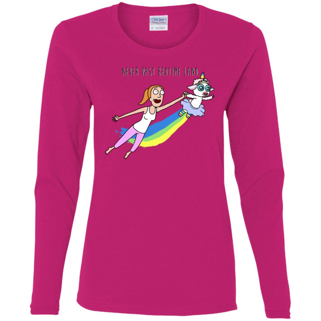 Rick And Morty Summer Never Past Bedtime Land Women Long Sleeve Shirt