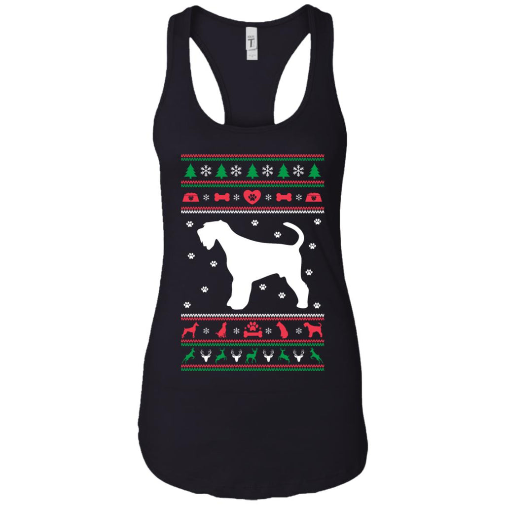 Christmas Airedale Dog Women Tank