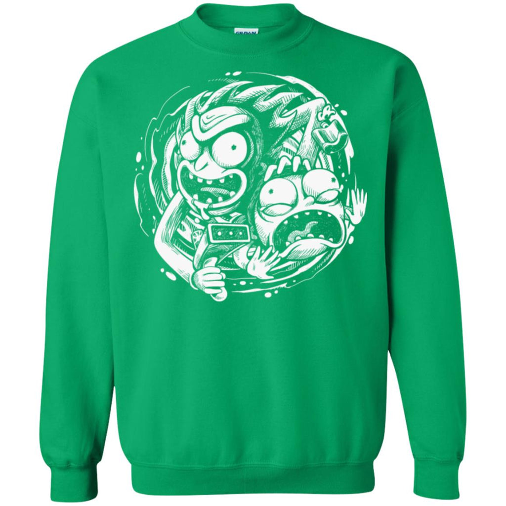 Rick And Morty Time Warp Travels Unisex Crewneck Pullover Sweatshirt