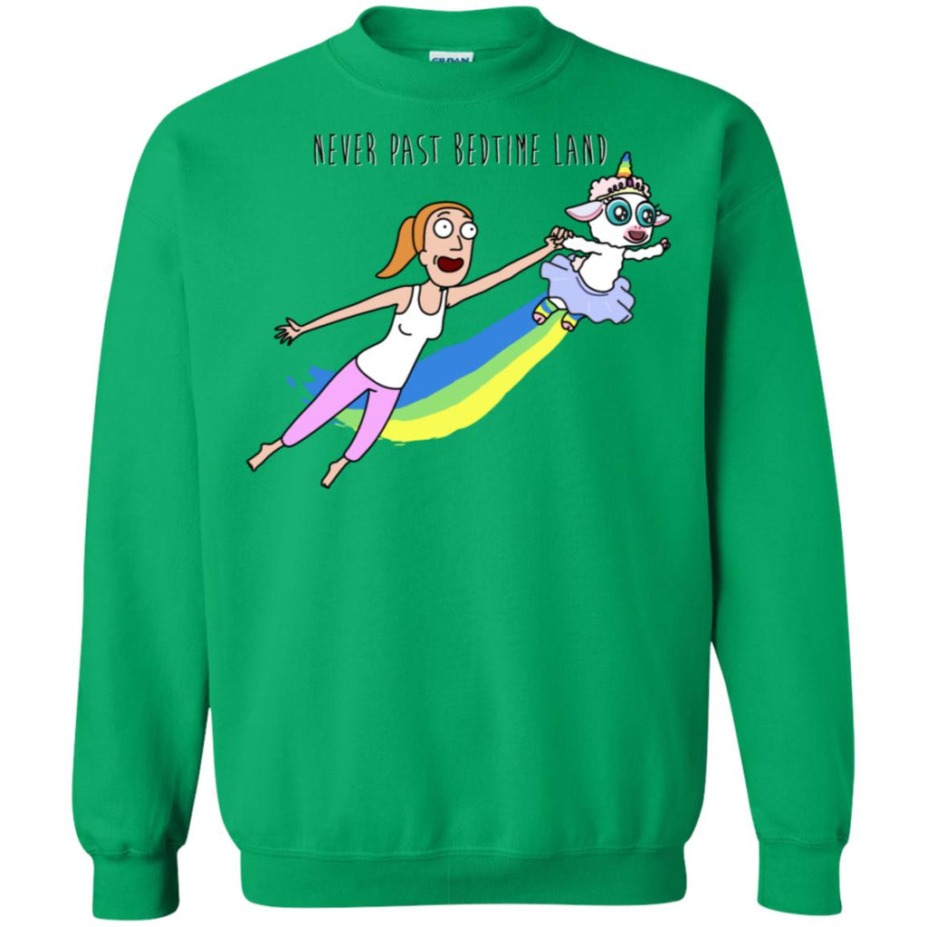 Rick And Morty Summer Never Past Bedtime Land Unisex Crewneck Pullover Sweatshirt