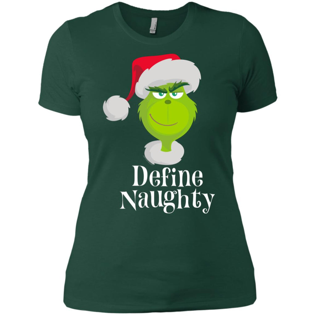 Dr. Seuss The Grinch Naughty Grinch Christmas Women T-Shirt