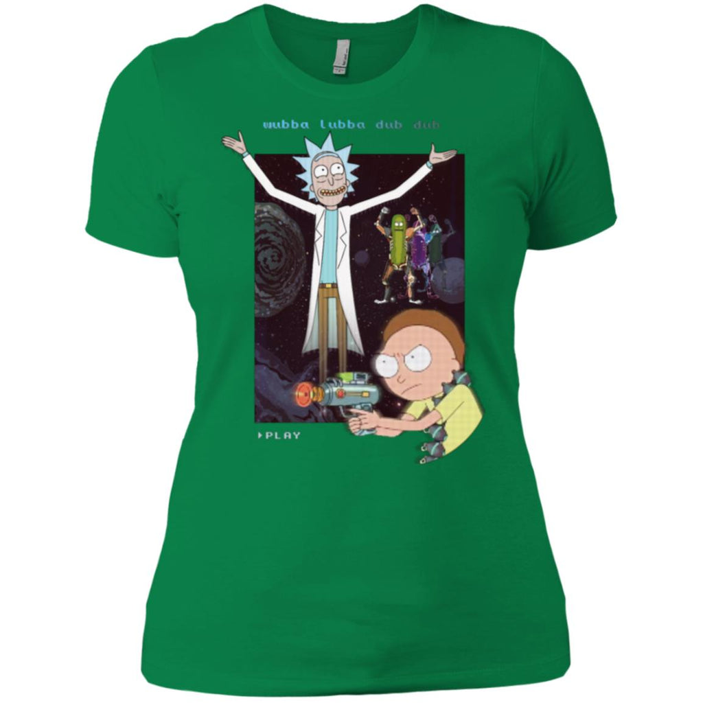 Rick And Morty Retro Video Game Women T-Shirt