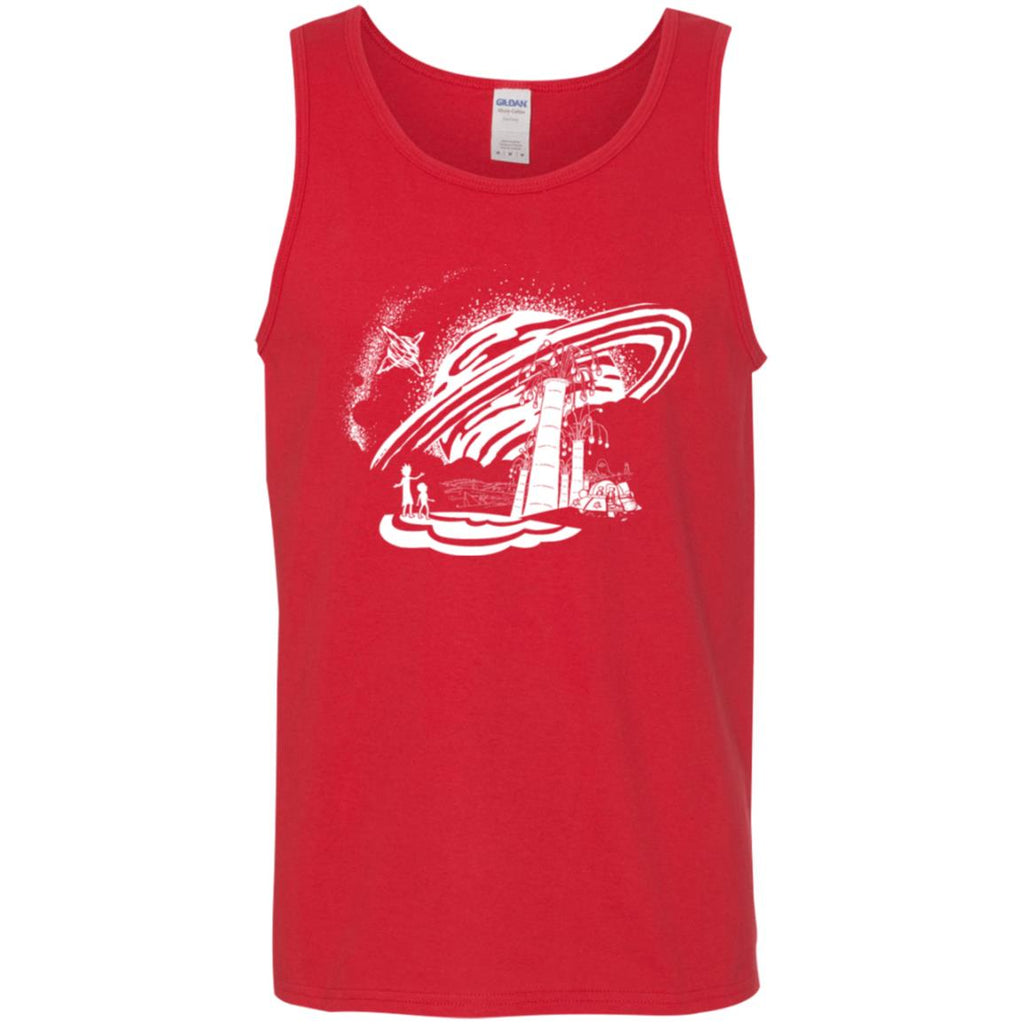 Rick And Morty Dimension 35-c Black And White Men Tank Top