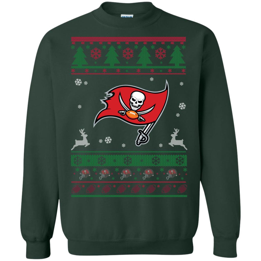 Tampa Bay Buccaneers Logo Football Teams Ugly Christmas Sweater Unisex Crewneck Pullover Sweatshirt