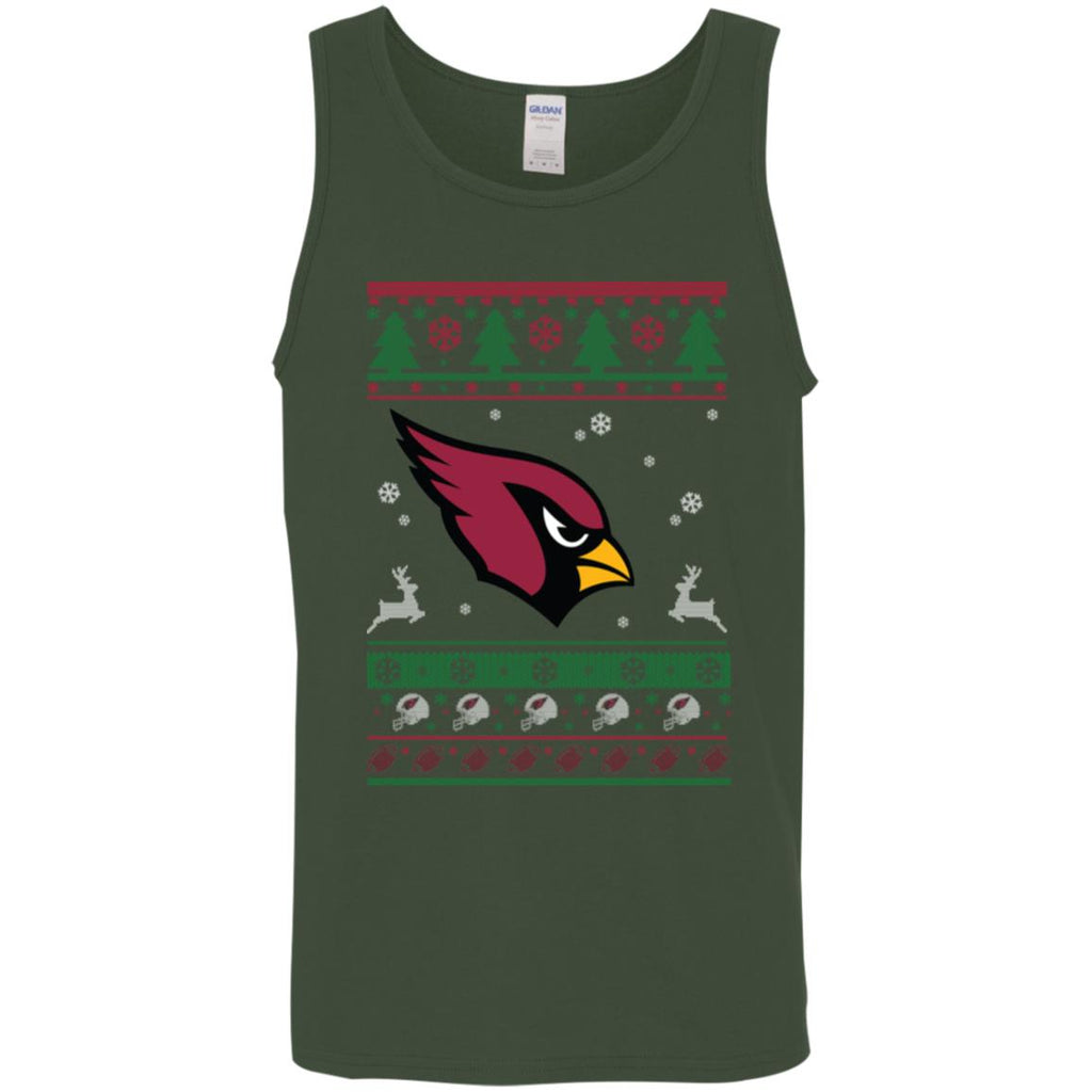 Arizona Cardinals Logo Football Teams Ugly Christmas Sweater Men Tank Top