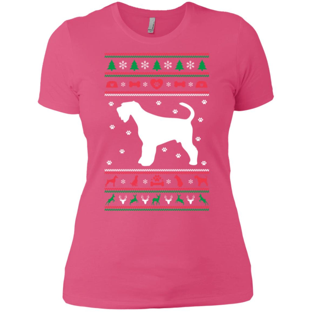 Christmas Airedale Dog Women T-Shirt