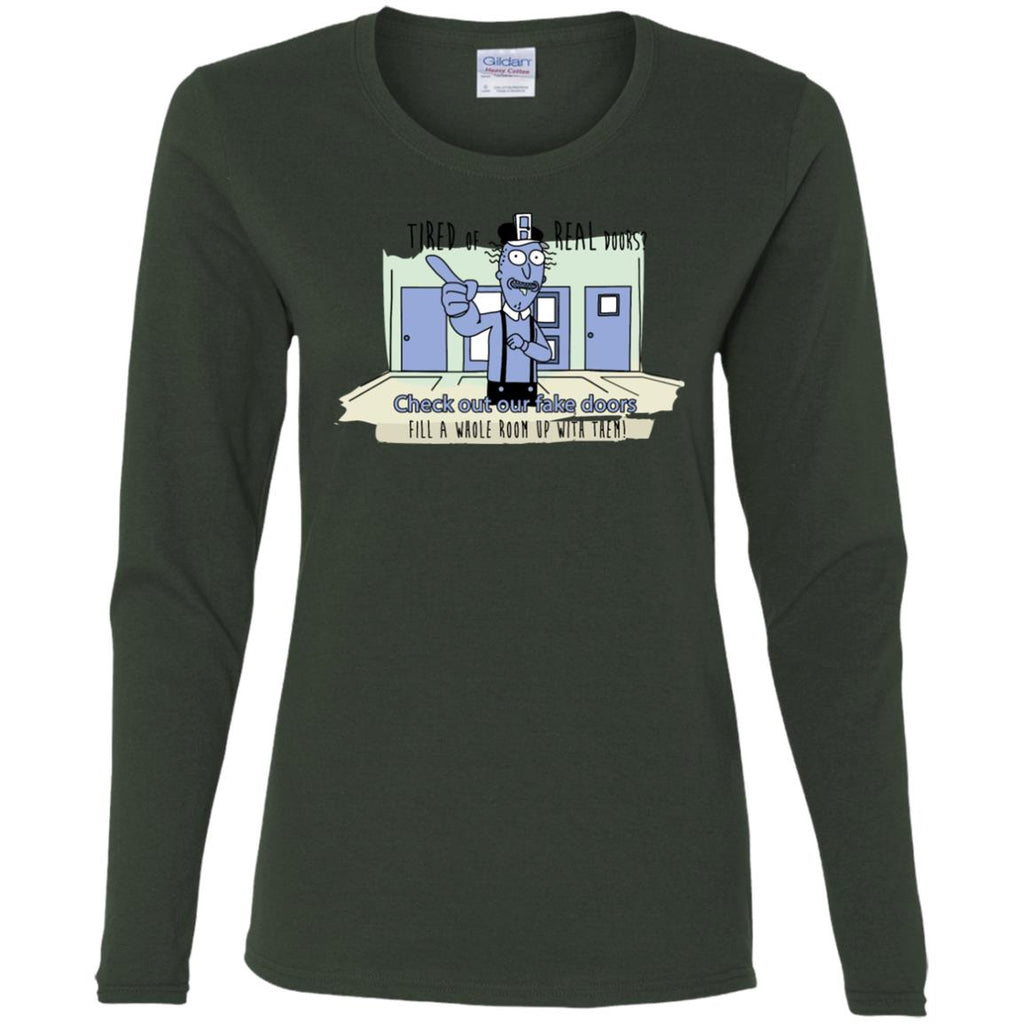 Rick And Morty - Fake Doors Room Women Long Sleeve Shirt