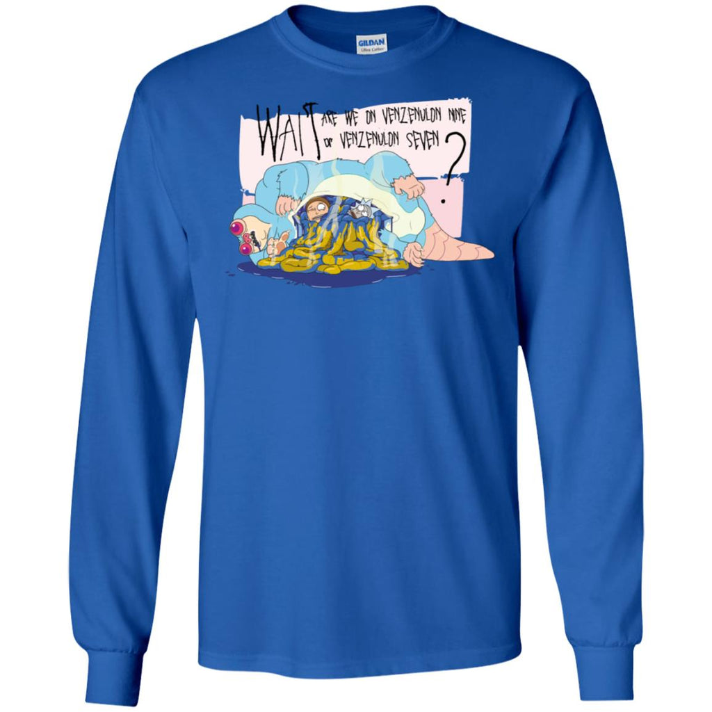 Ricky And Morty Which Venzenulon Are We On Men Long SLeeve Shirt