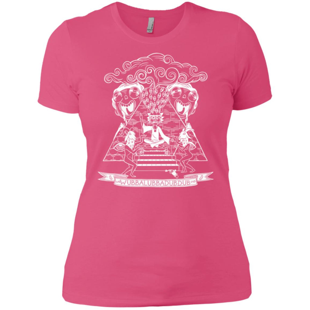 Rick And Morty Wubba Lubba Dub Dub Pyramid Women T-Shirt