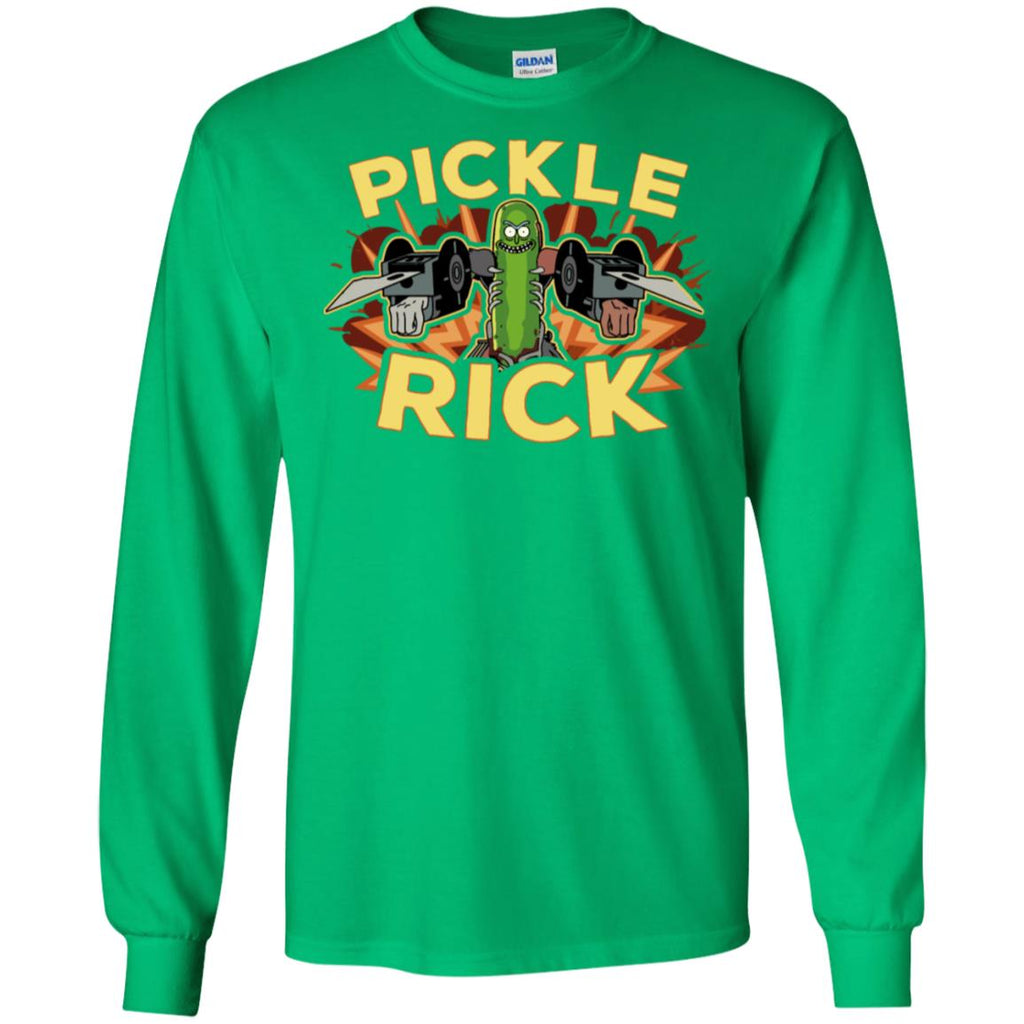 Rick And Morty Pickle Rick Men Long SLeeve Shirt