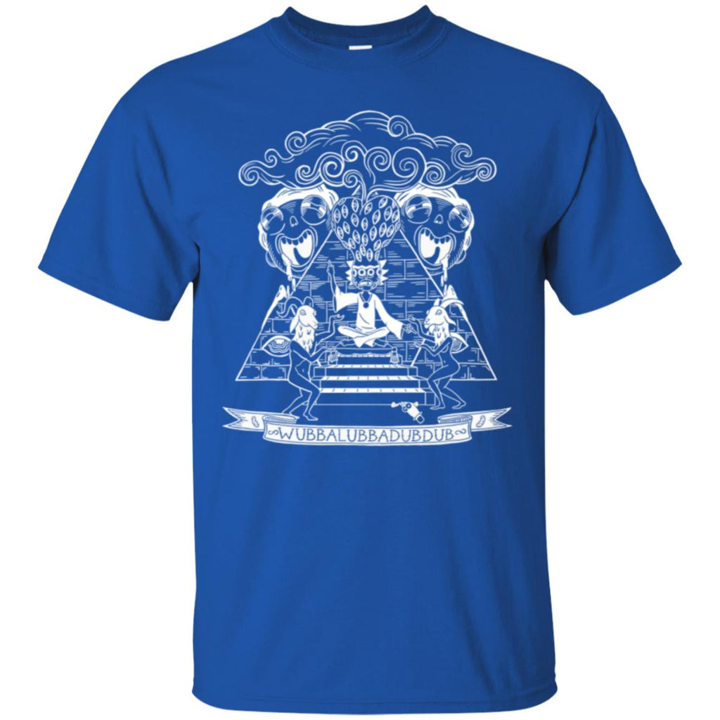 Rick And Morty Wubba Lubba Dub Dub Pyramid Men T-Shirt