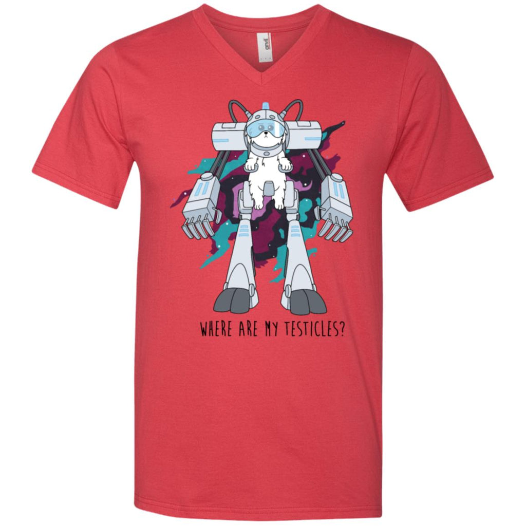 Rick And Morty Snuffles Funny Men V-Neck T-Shirt