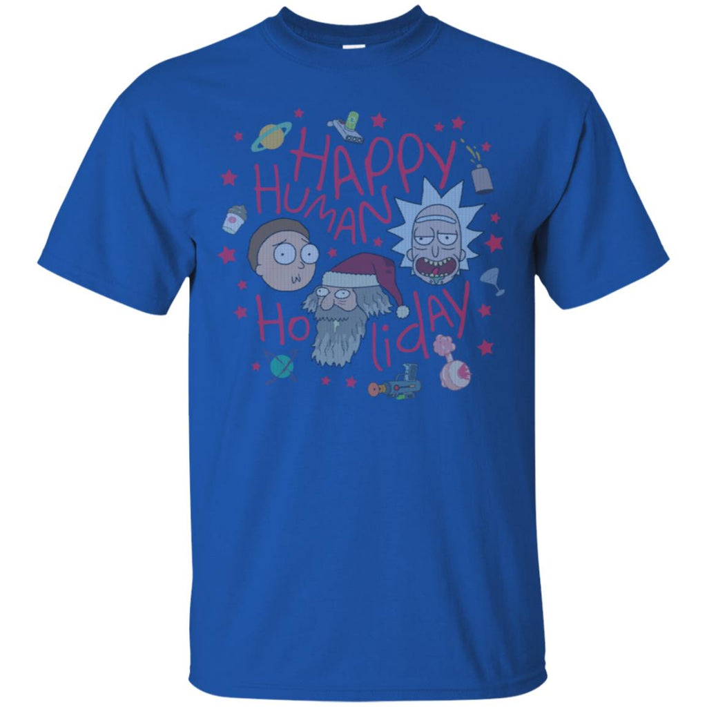 Rick And Morty Happy Human Holiday Jumper Men T-Shirt