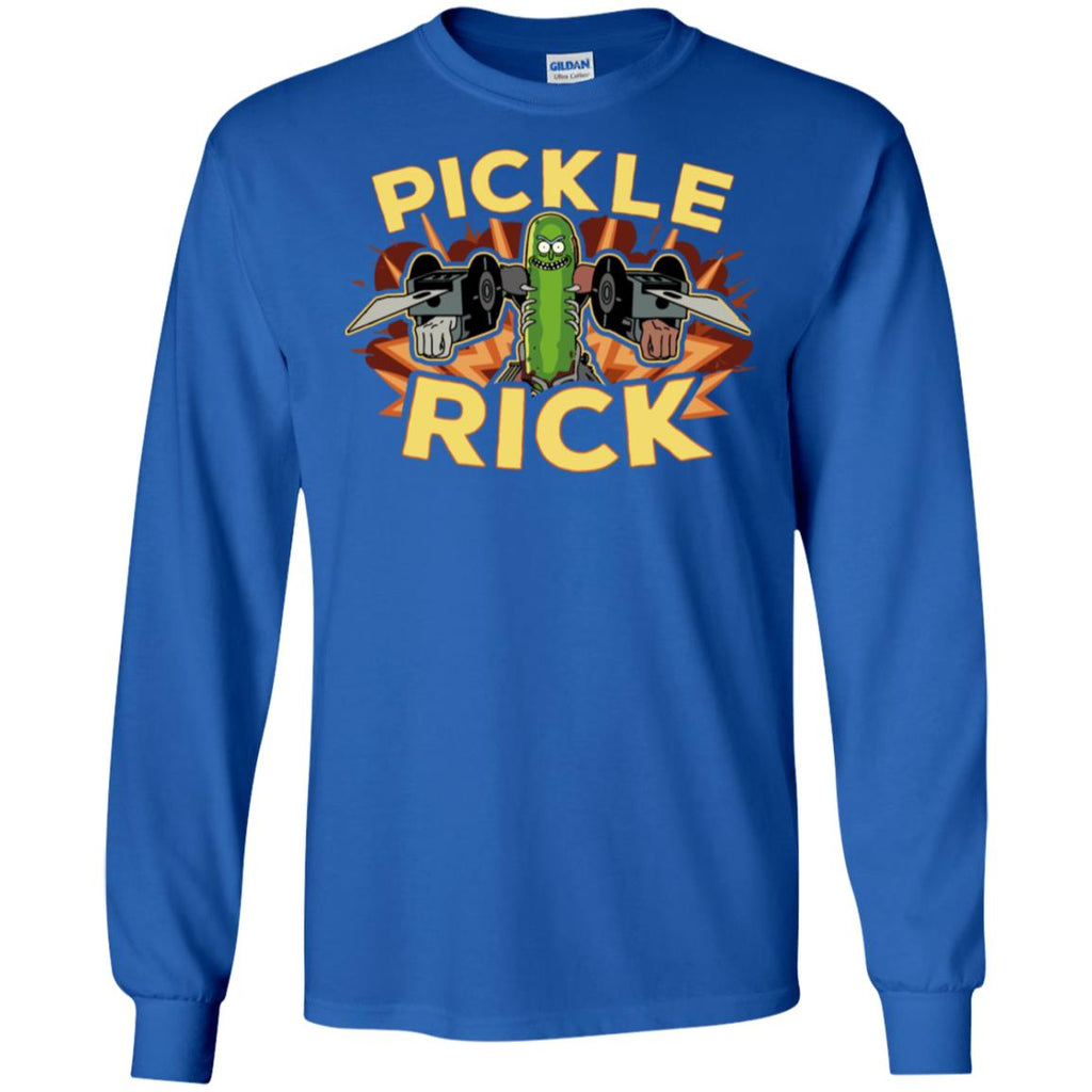 Rick And Morty Pickle Rick Men Long SLeeve Shirt