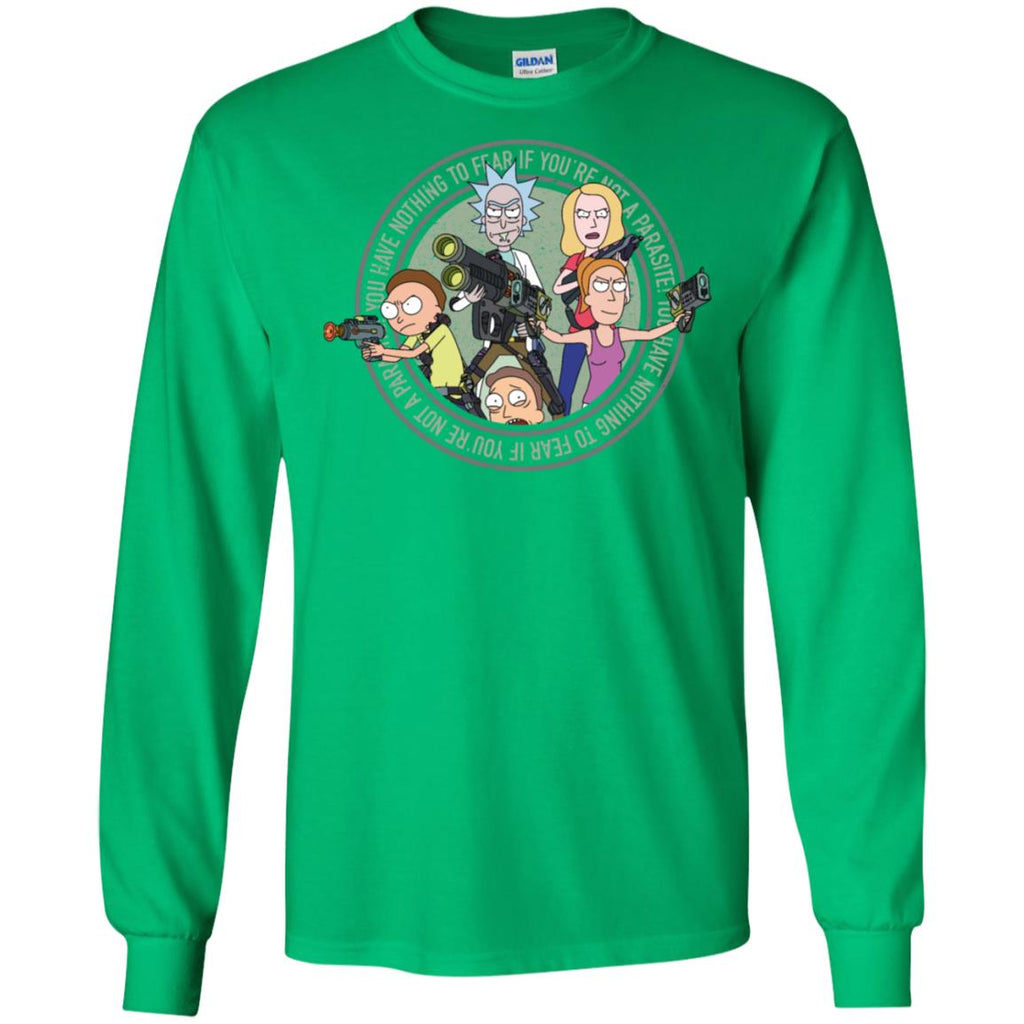 Rick And Morty And The Smith Family Men Long SLeeve Shirt