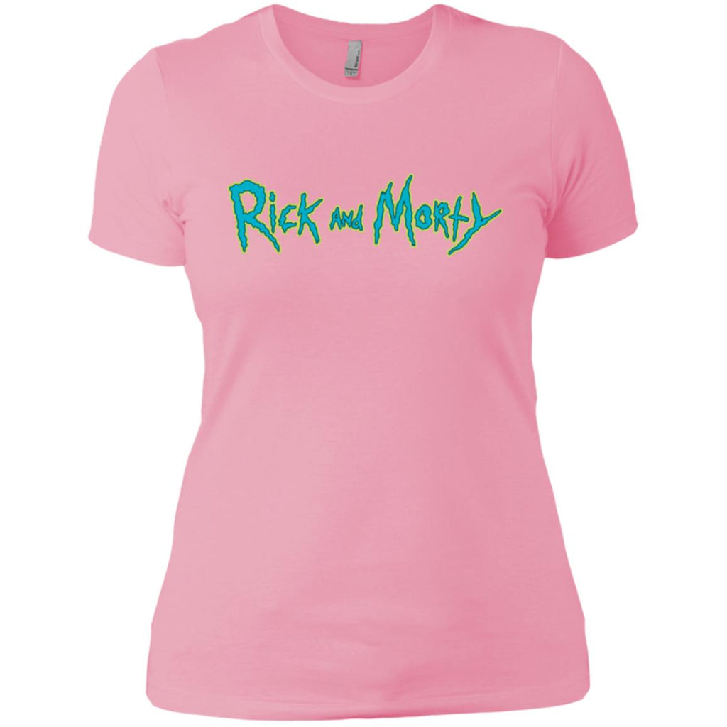 Rick And Morty Title Typography Women T-Shirt