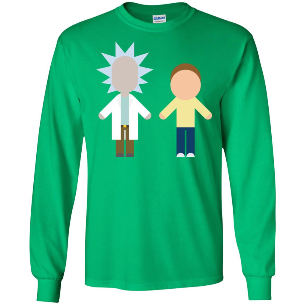 Rick And Morty Chibi Style Men Long SLeeve Shirt
