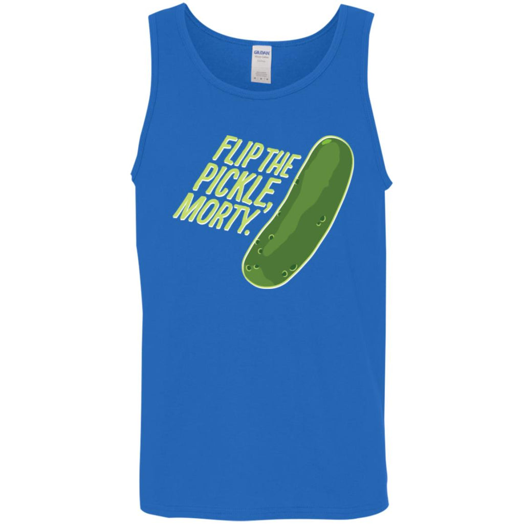 Rick And Morty Flip The Pickle Quote Men Tank Top