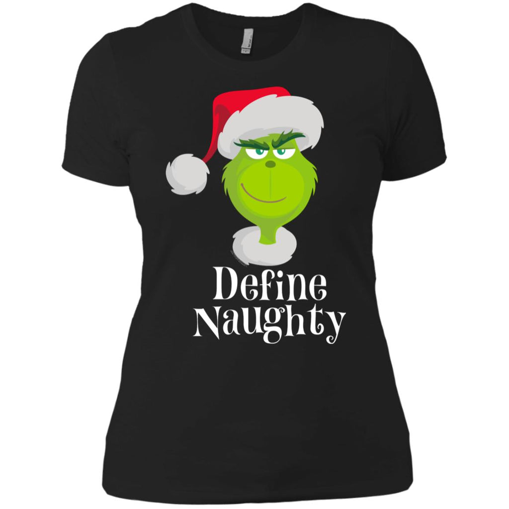 Dr. Seuss The Grinch Naughty Grinch Christmas Women T-Shirt