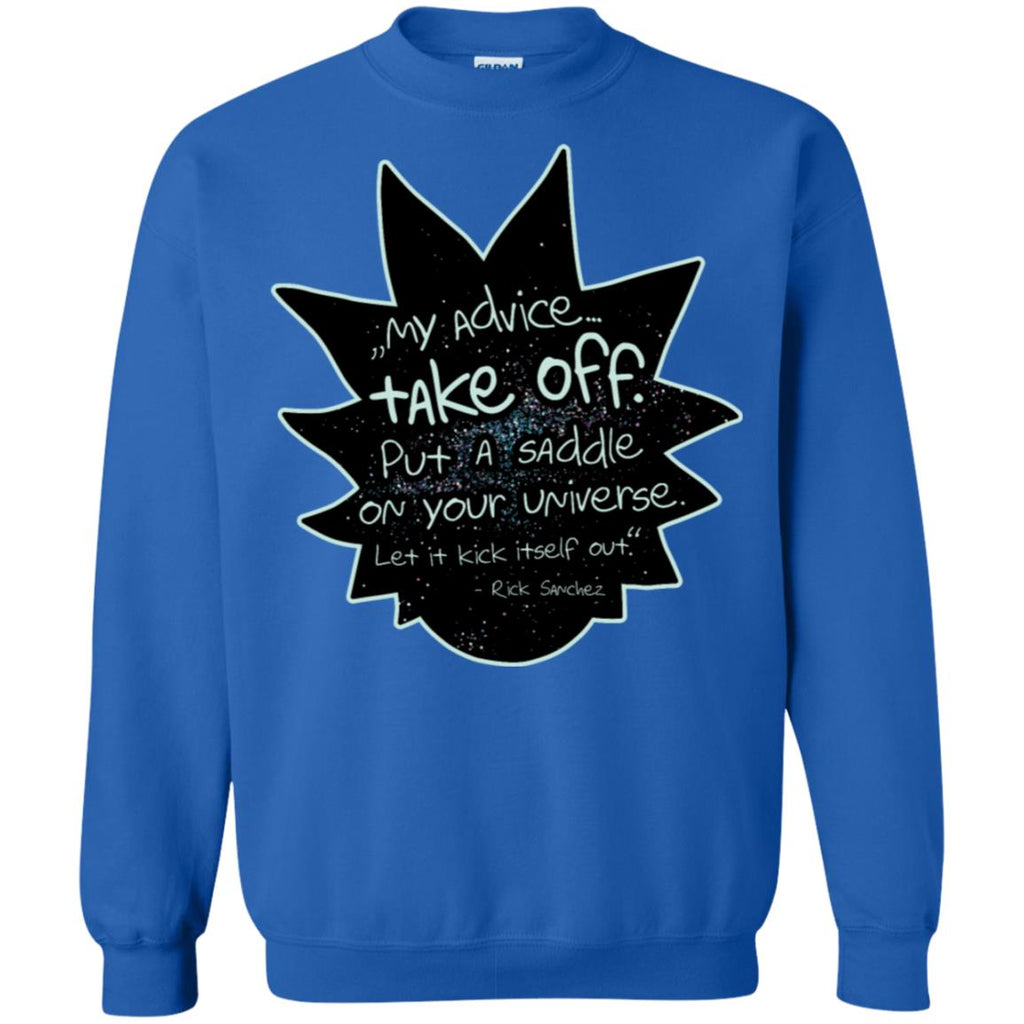 Rick And Morty My Advice  Take Off Unisex Crewneck Pullover Sweatshirt