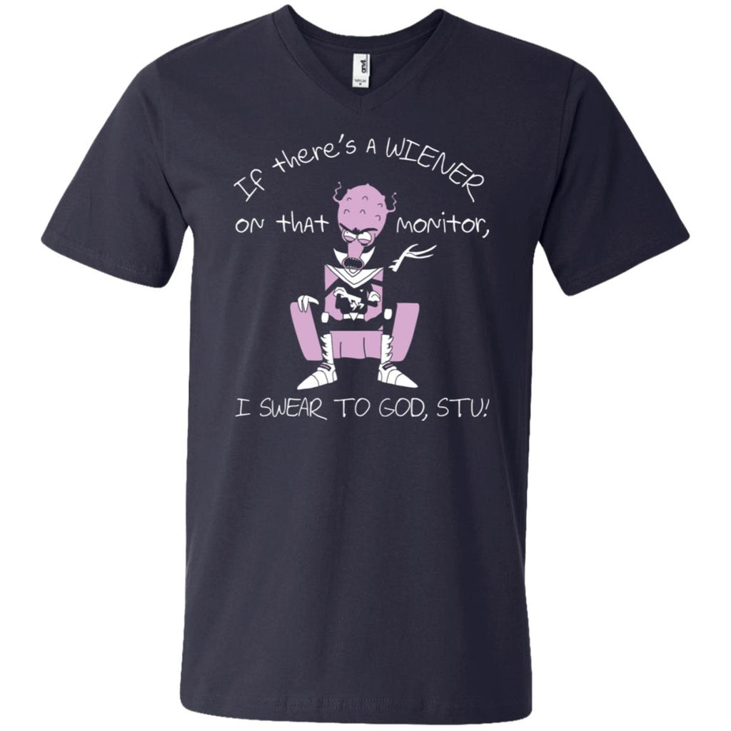 Rick And Morty If There's A Wiener Men V-Neck T-Shirt