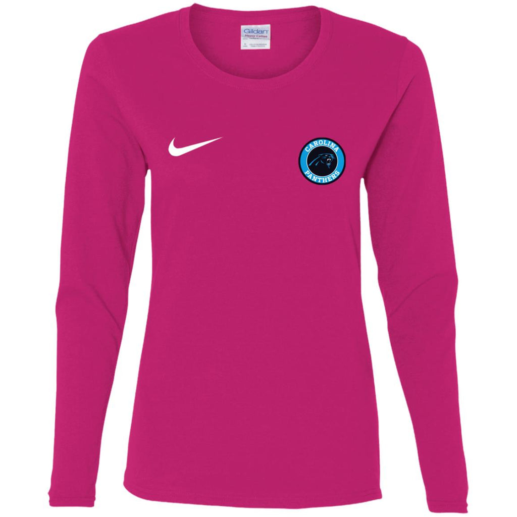 Nike Carolina Panthers Nfl Football Women Long Sleeve Shirt
