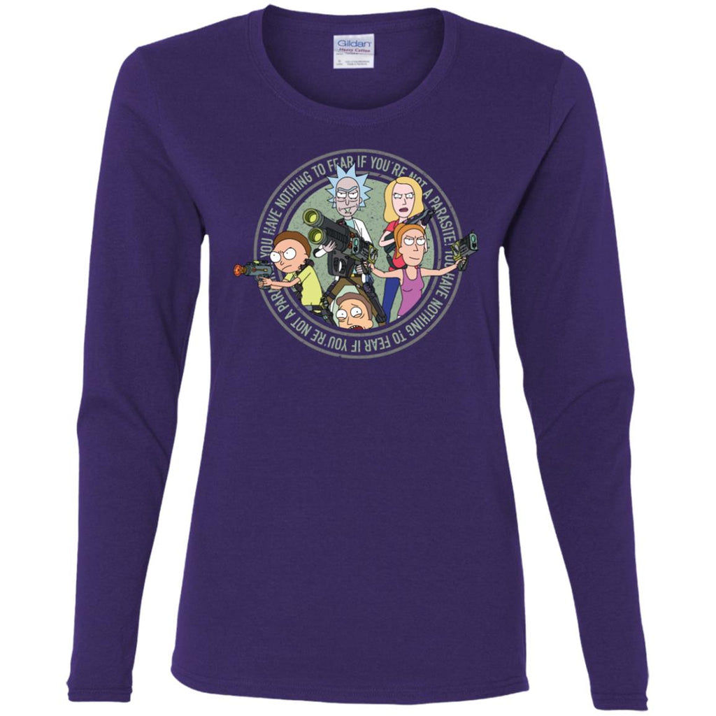 Rick And Morty And The Smith Family Women Long Sleeve Shirt
