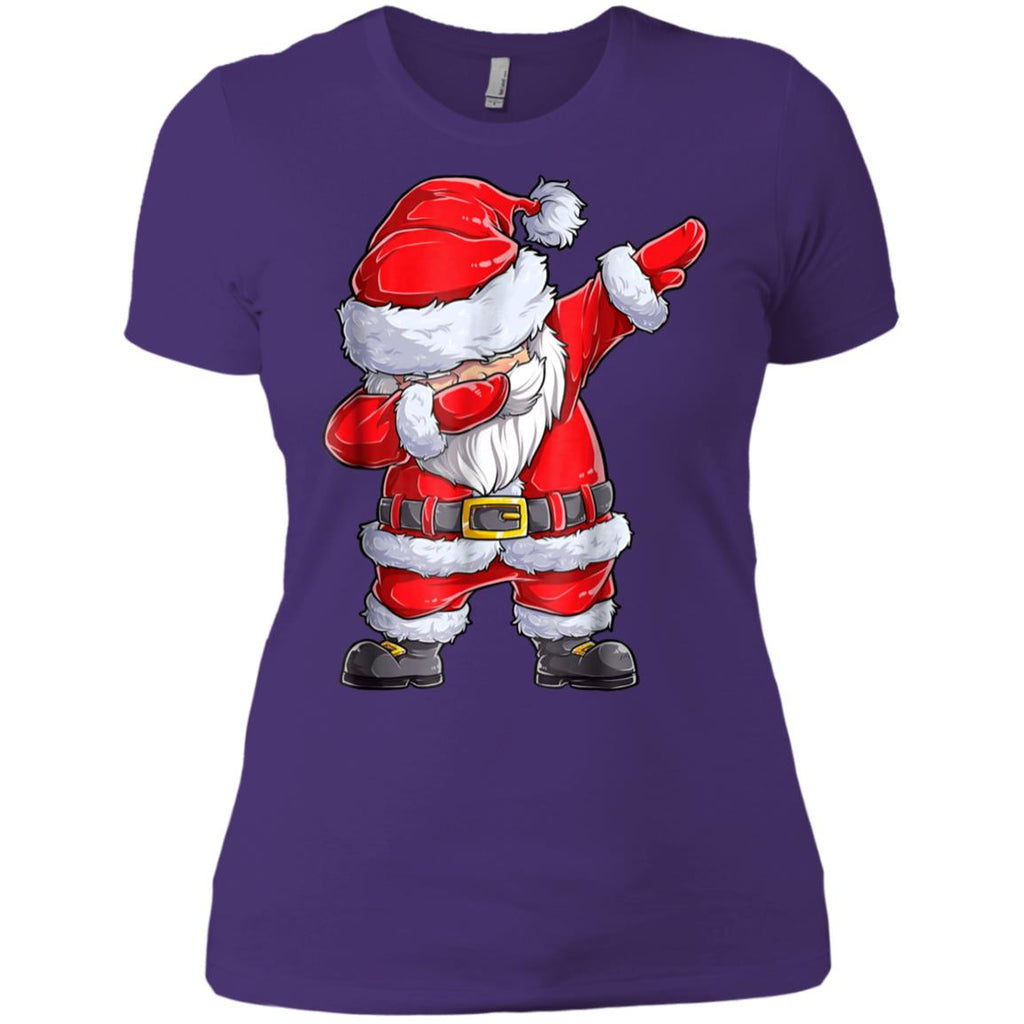 Dabbing Santa Shirt Christmas Boys Kids Men Xmas Gifts Tees Women T-Shirt