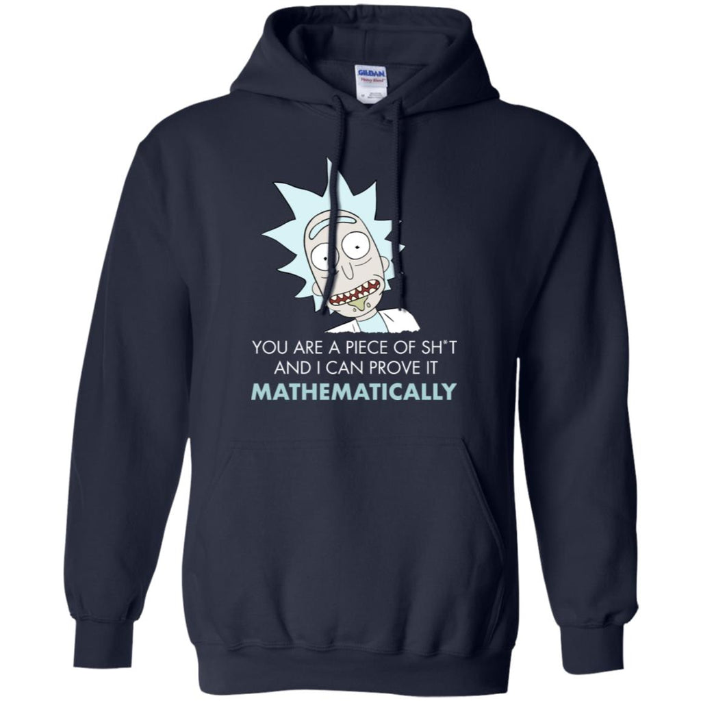 Rick And Morty Mathematical Proof Quote Men Pullover Hoodie