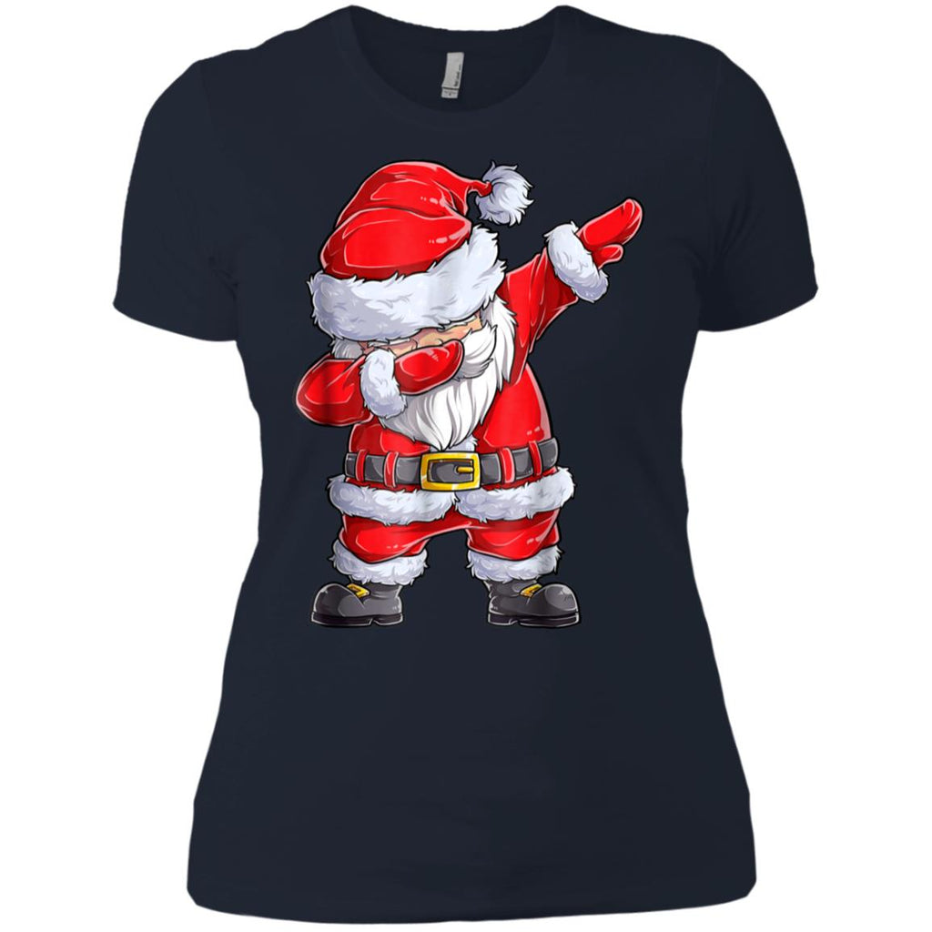 Dabbing Santa Shirt Christmas Boys Kids Men Xmas Gifts Tees Women T-Shirt