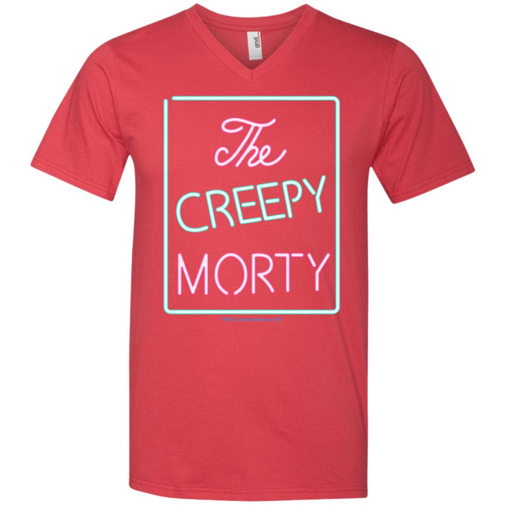 Rick And Morty The Creepy Morty Men V-Neck T-Shirt