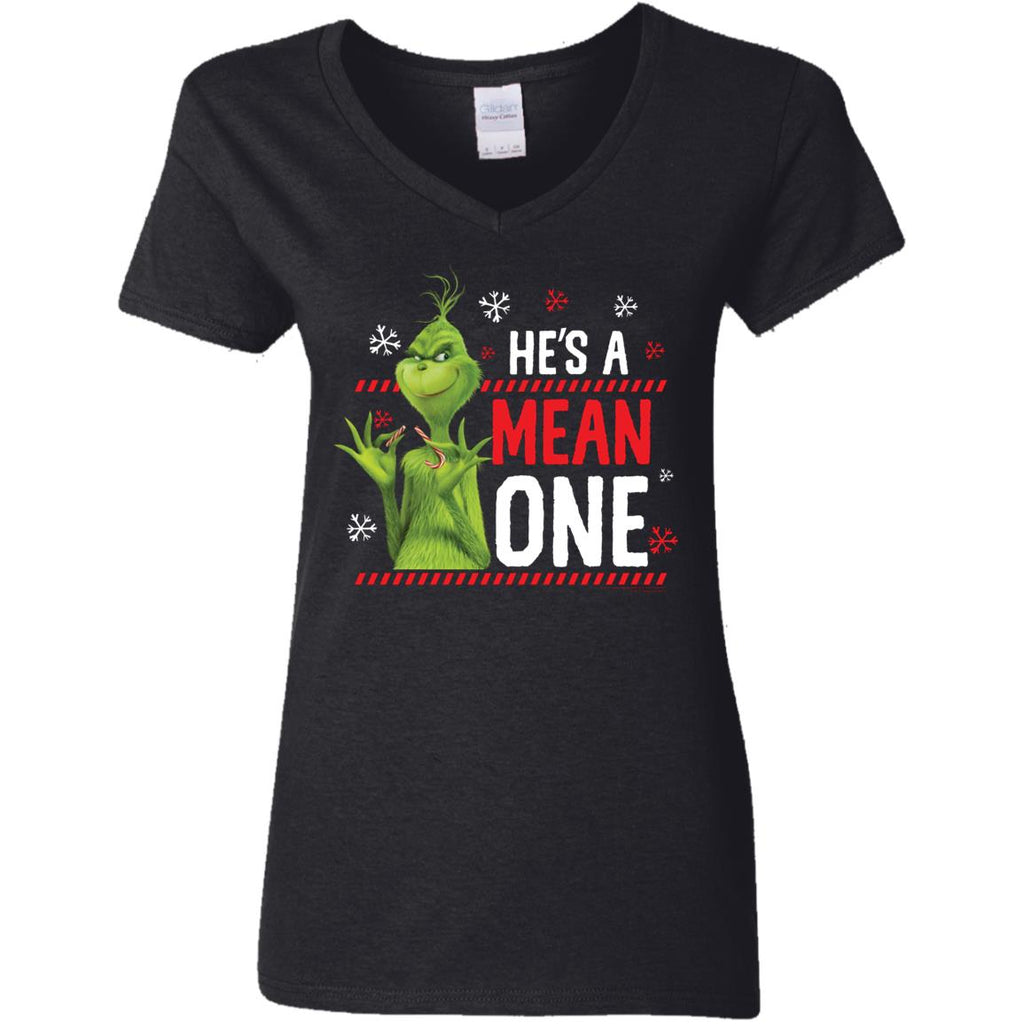 Dr. Seuss The Grinch Me Being Jolly Women V-Neck T-Shirt