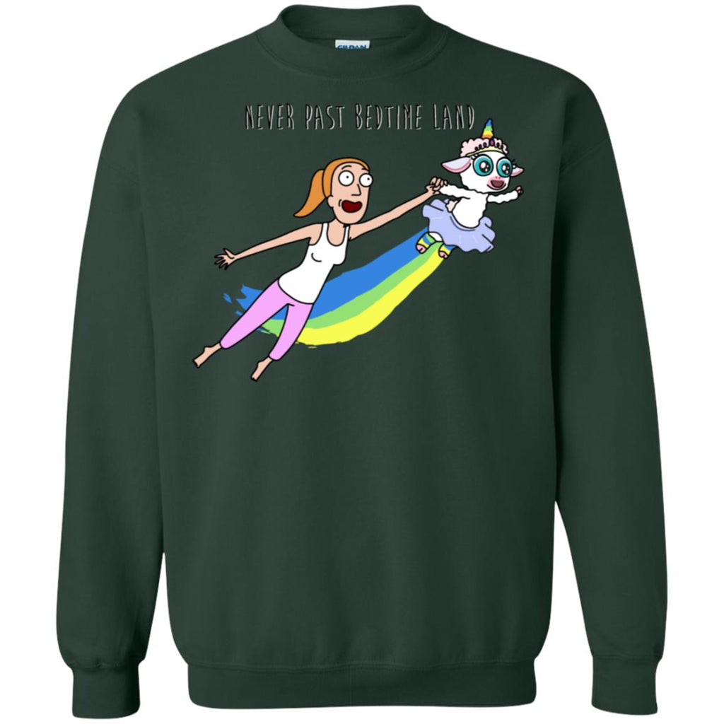Rick And Morty Summer Never Past Bedtime Land Unisex Crewneck Pullover Sweatshirt