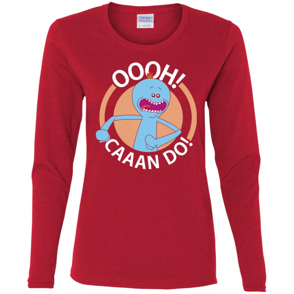 Rick And Morty Mr Meeseeks Oooh Caaan Do Women Long Sleeve Shirt