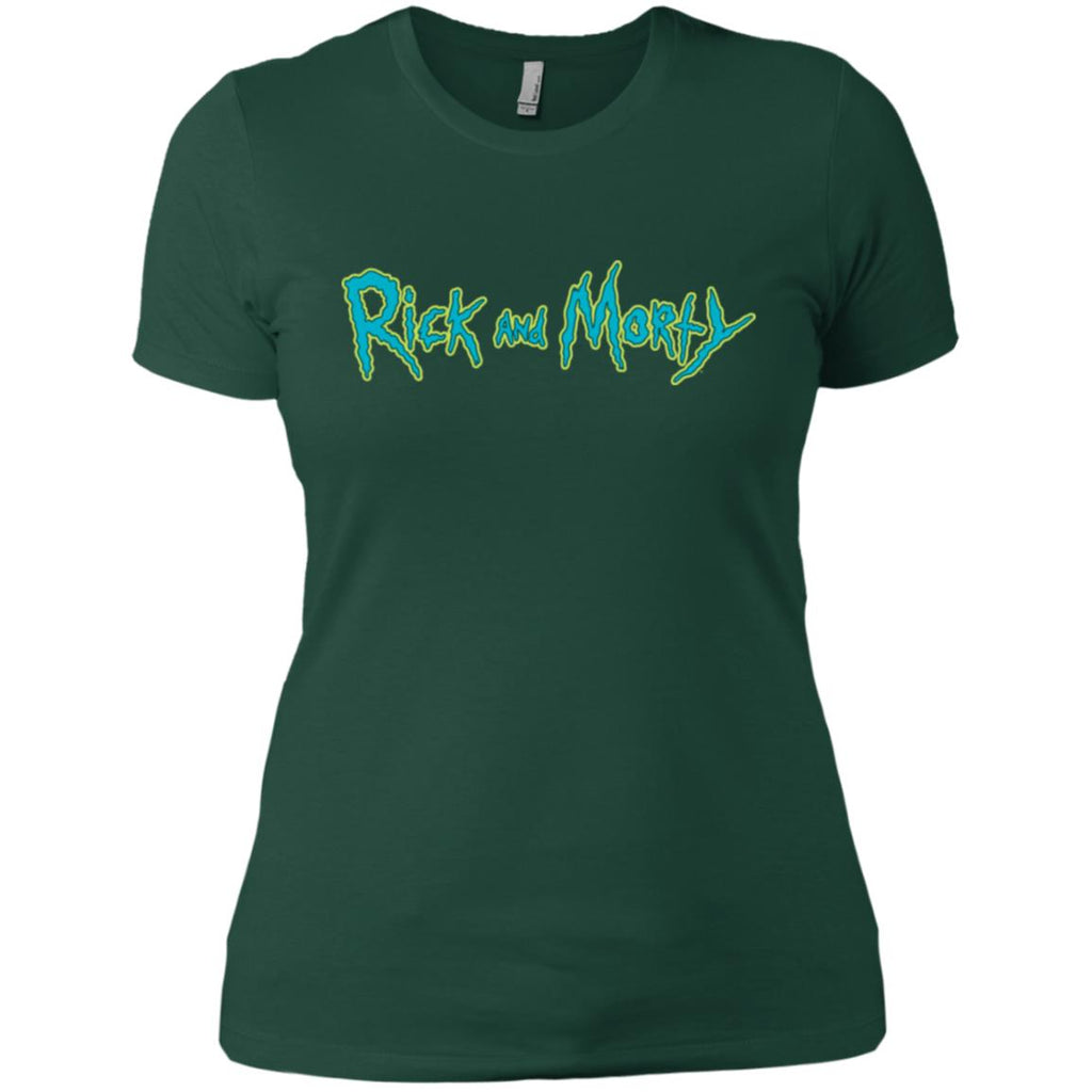 Rick And Morty Title Typography Women T-Shirt