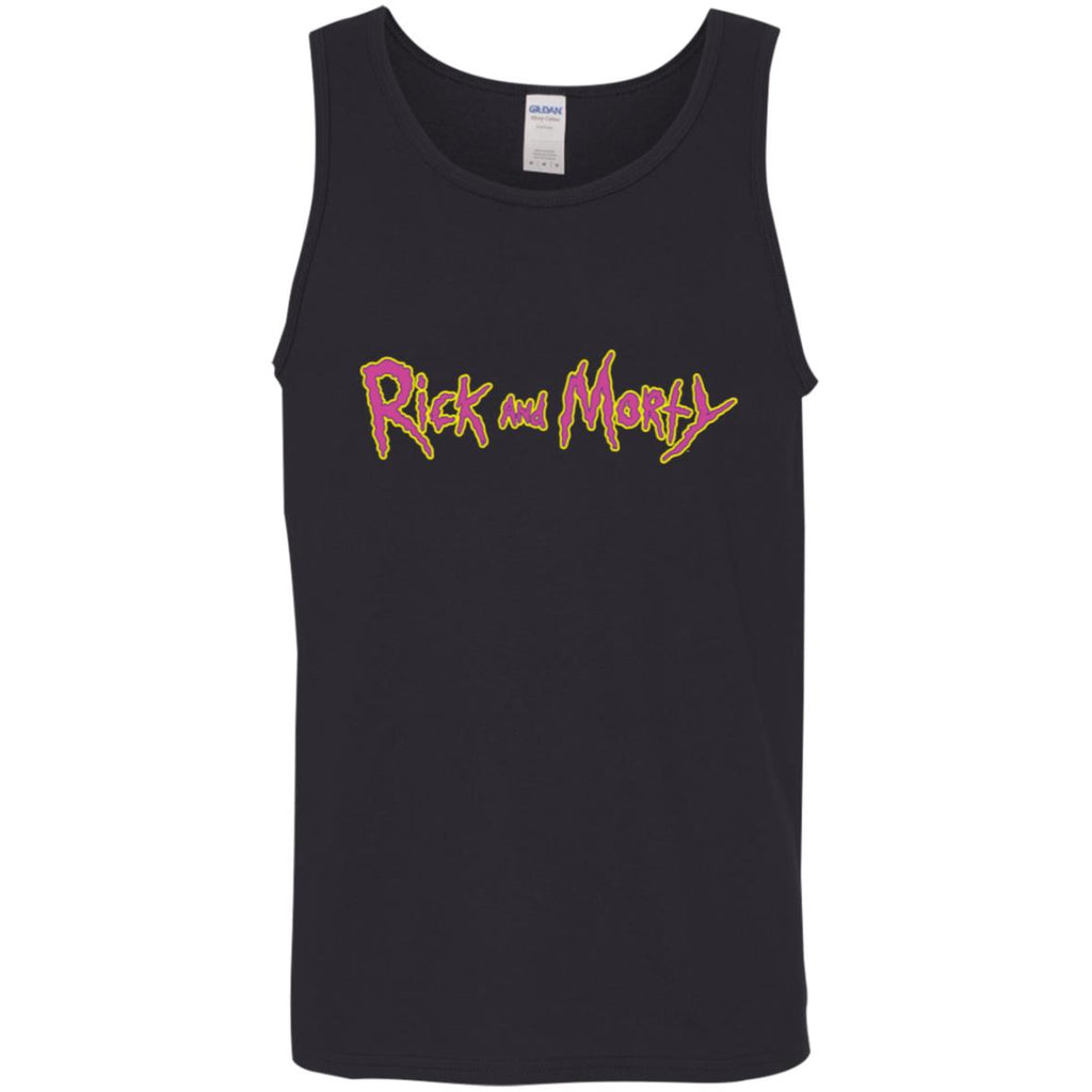 Rick And Morty Title Typography Shirt Men Tank Top