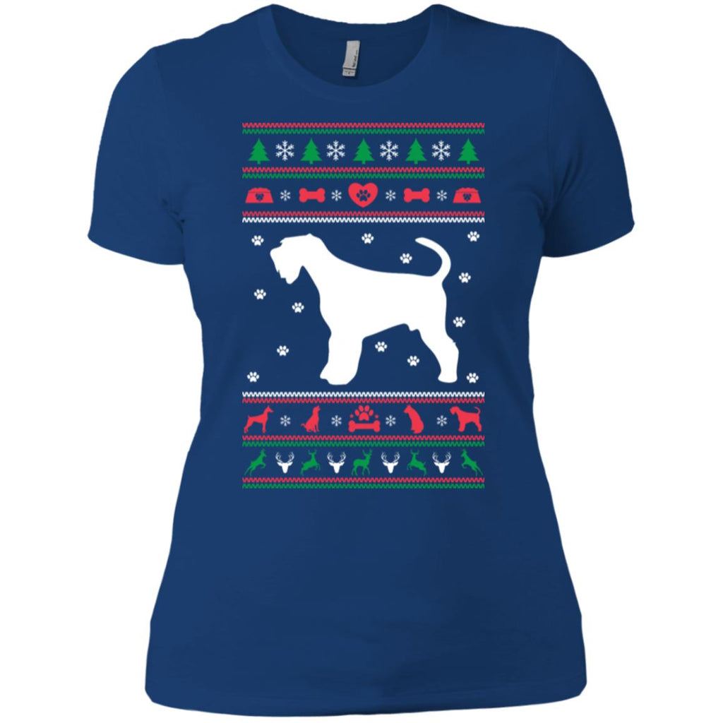 Christmas Airedale Dog Women T-Shirt