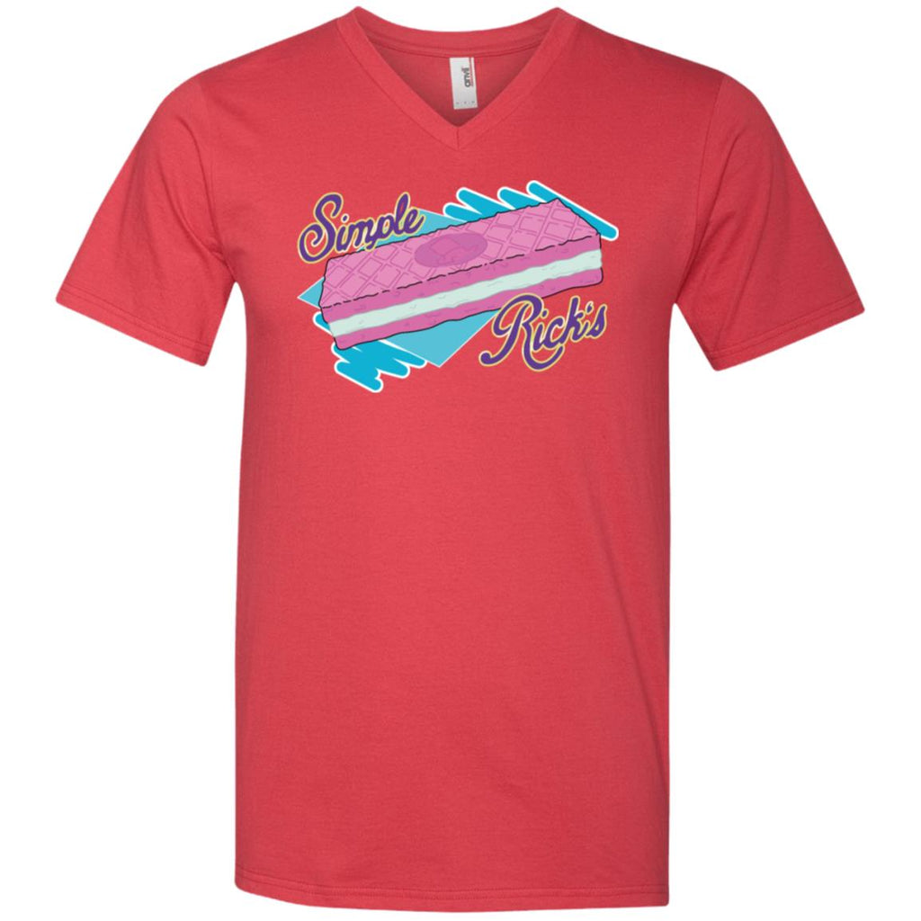 Rick And Morty Simple Rick's Wafer Cookie Men V-Neck T-Shirt