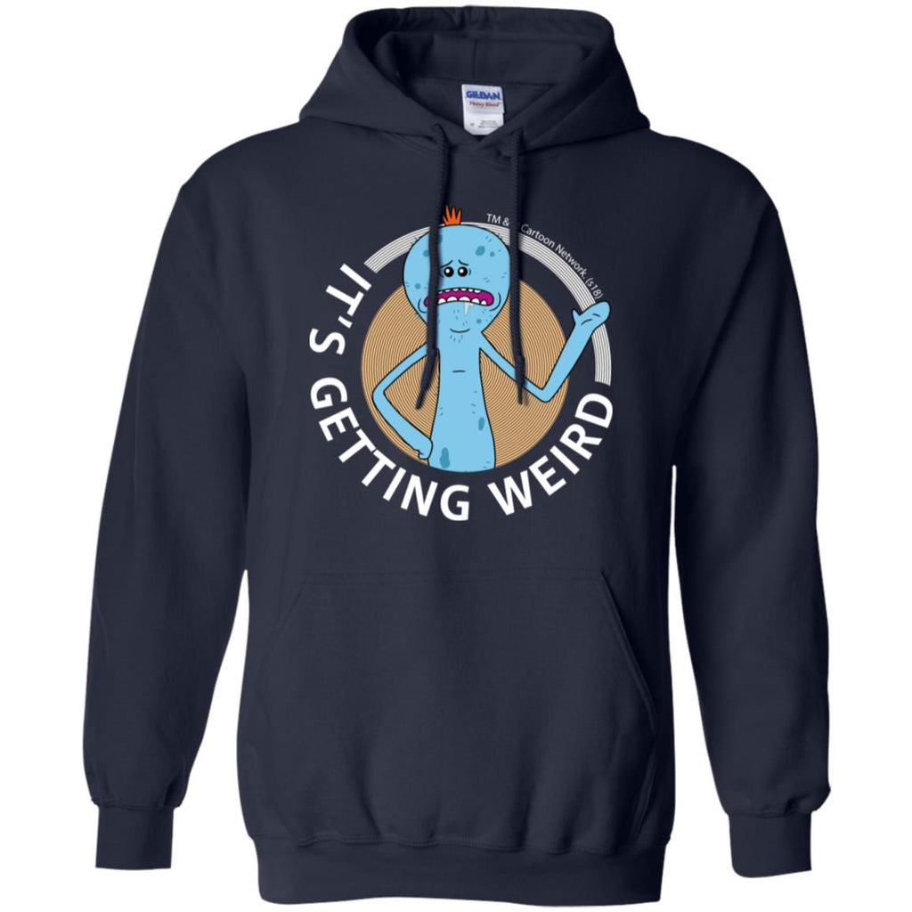 Rick And Morty Mr Meeseeks It's Getting Weird Mug Men Pullover Hoodie