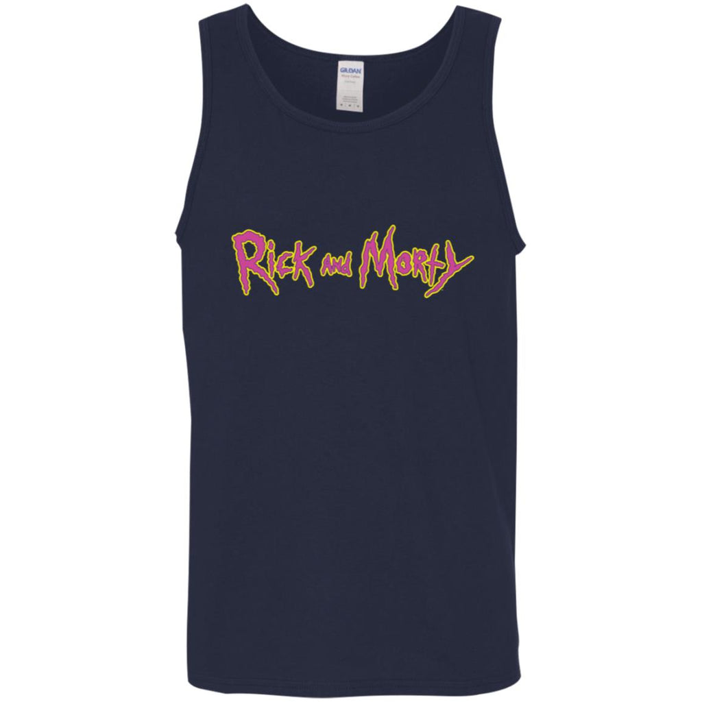 Rick And Morty Title Typography Shirt Men Tank Top