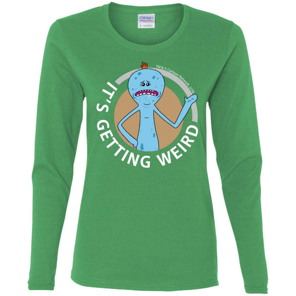 Rick And Morty Mr Meeseeks It's Getting Weird Mug Women Long Sleeve Shirt