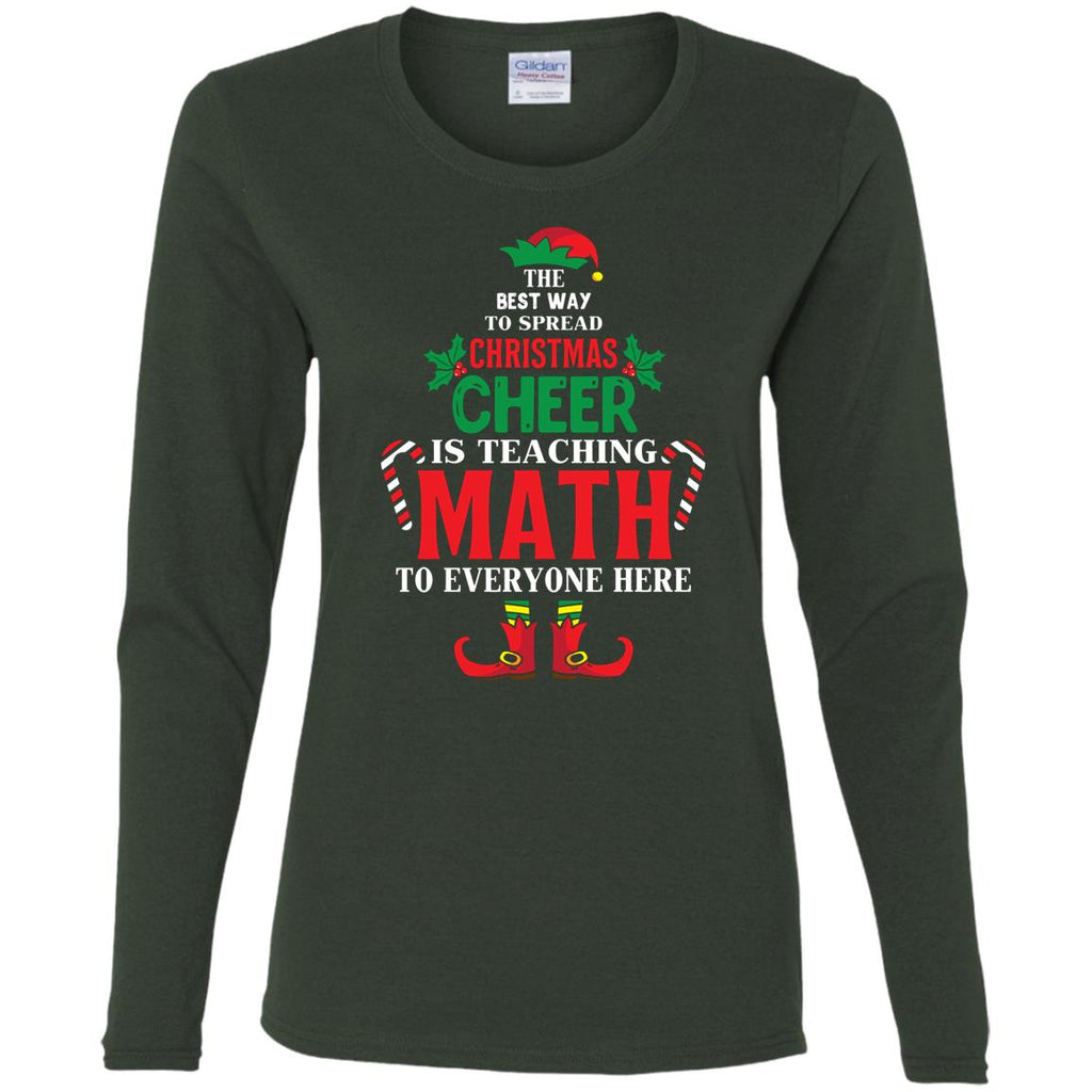 Christmas Cheer Is Teaching Math Women Long Sleeve Shirt