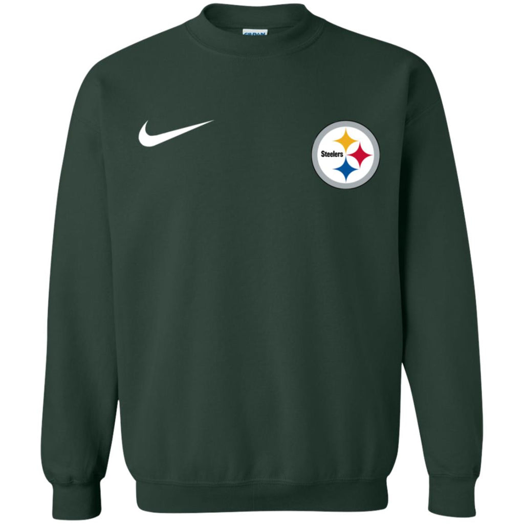 Nike Pittsburgh Steelers Logo Nfl Football Unisex Crewneck Pullover Sweatshirt