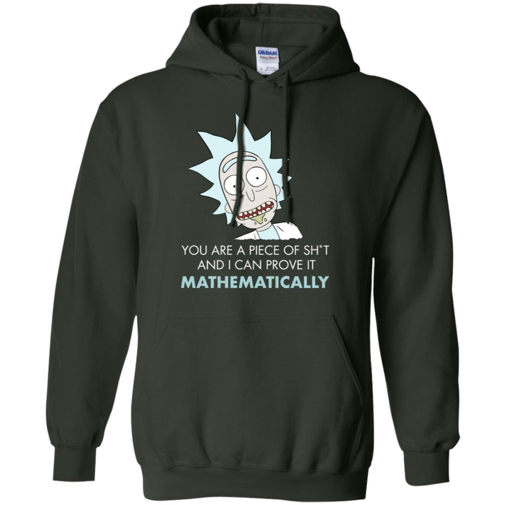 Rick And Morty Mathematical Proof Quote Men Pullover Hoodie