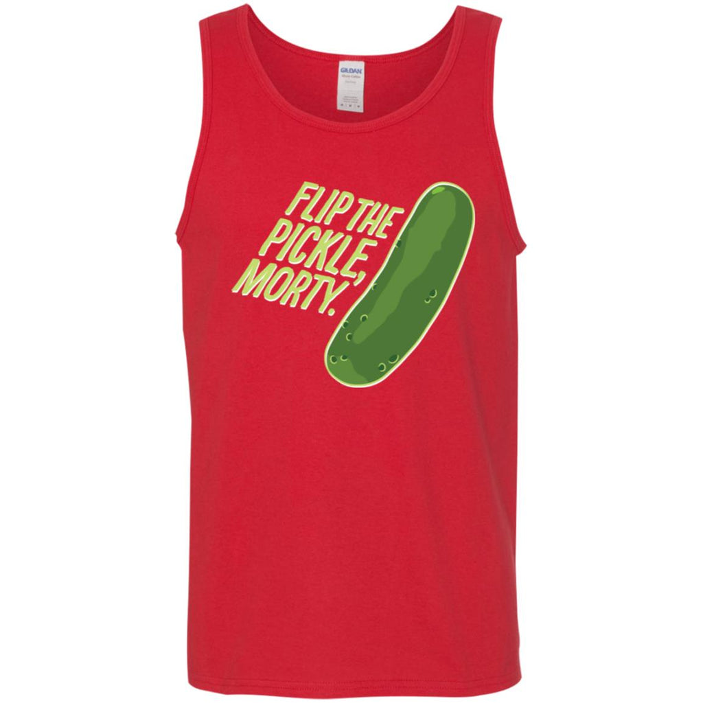 Rick And Morty Flip The Pickle Quote Men Tank Top
