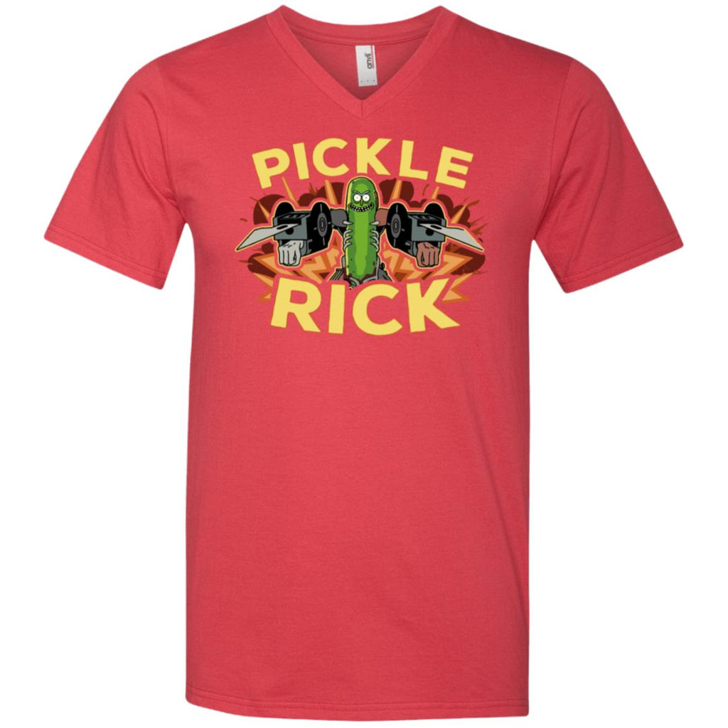 Rick And Morty Pickle Rick Men V-Neck T-Shirt