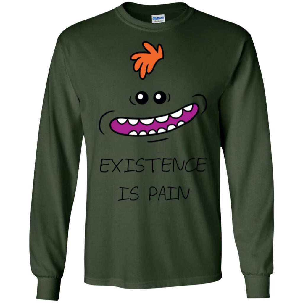 Rick And Morty Mr Meeseeks Existence Is Pain Men Long SLeeve Shirt