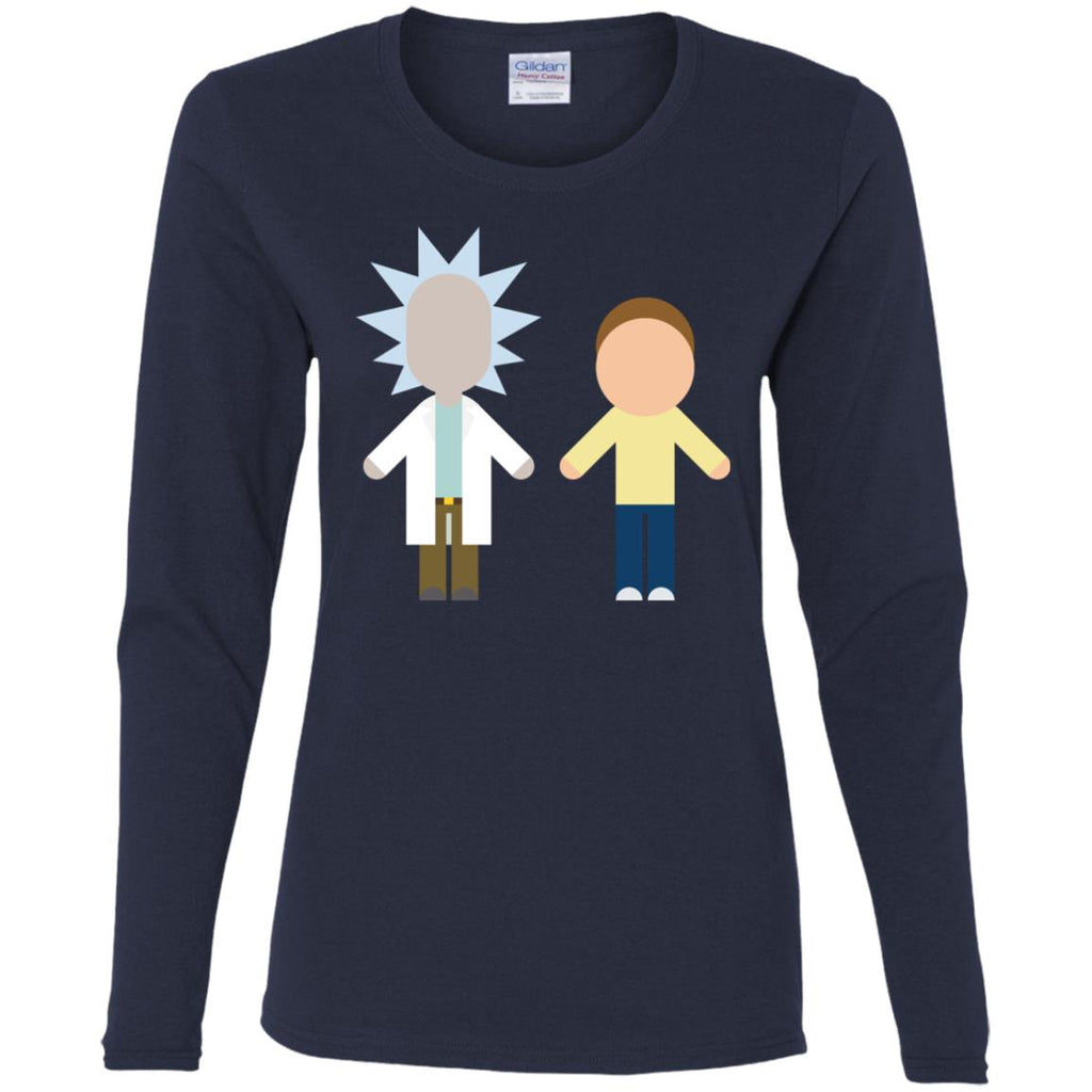Rick And Morty Chibi Style Women Long Sleeve Shirt