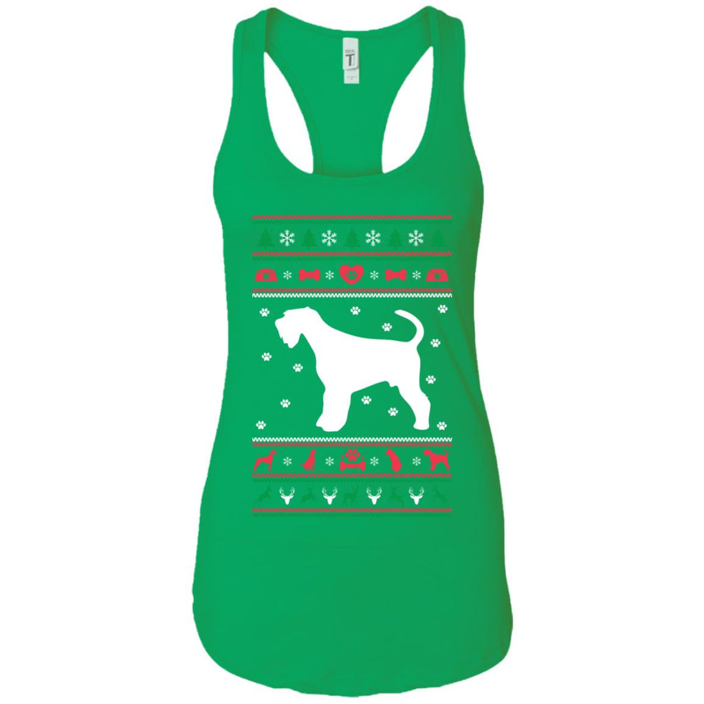 Christmas Airedale Dog Women Tank